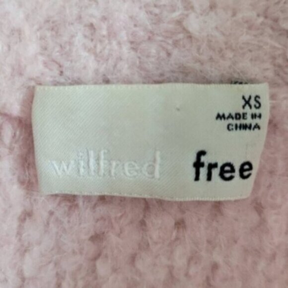 WIlfred Free Peach Gwyneth Halfzip Alpaca-Wool Blend Top Size XS - Picture 7 of 9
